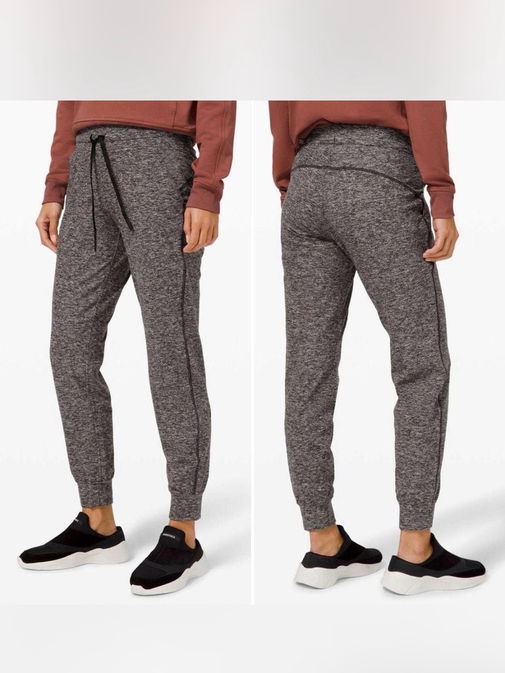 lululemon athletica Heathered Charcoal Gray Jogger Pants
